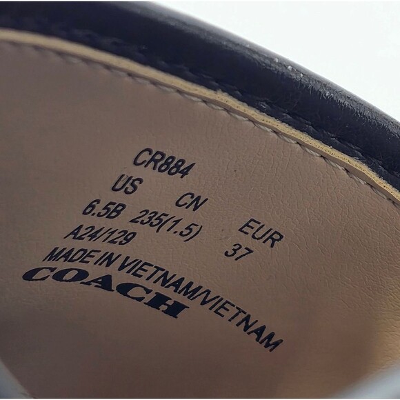 Coach Tullie Leather Platform Strap Sandal Black Women's Size 6.5 CR884 - Picture 14 of 16